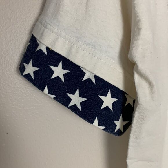 vintage raggedy Ann and Andy shirt stars stripes made in USA Medium M - Picture 2 of 7